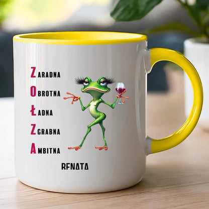 Kubek personalizowany na Dzień Kobiet - Żabunia #455