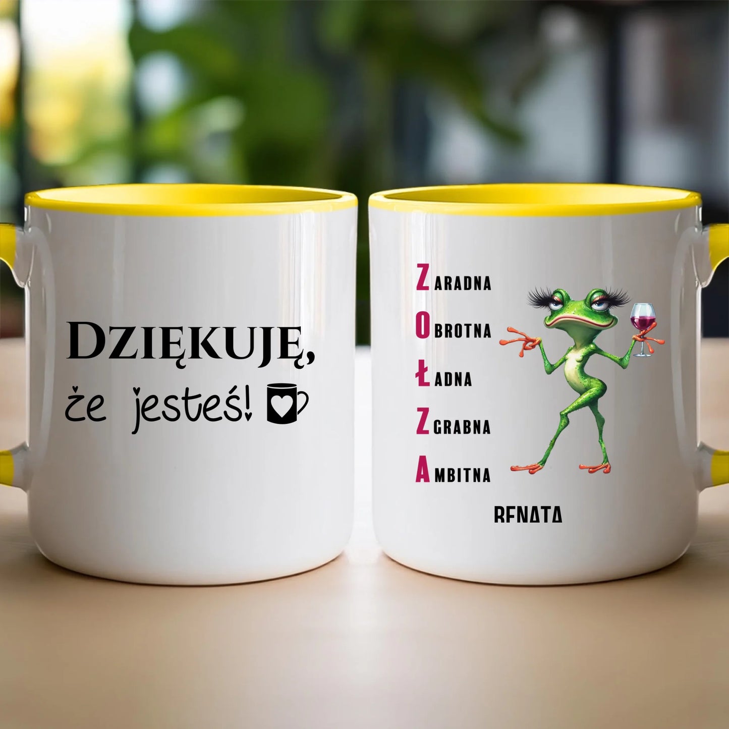 Kubek personalizowany na Dzień Kobiet - Żabunia #455