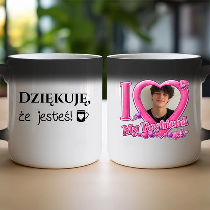 Kubek z własnym zdjęciem - I Love My Boyfriend