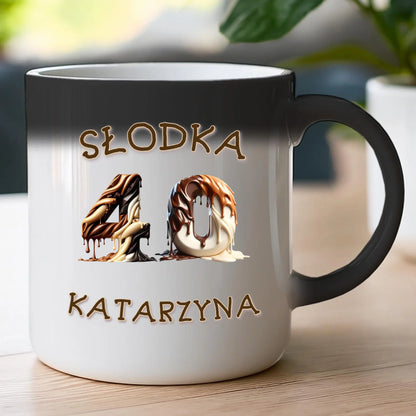 Kubek personalizowany na urodziny - słodkie liczby #5010