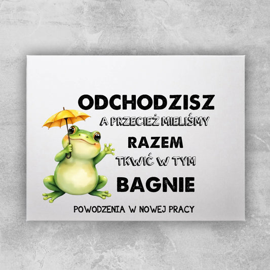 Obraz personalizowany - Odejście z pracy #402