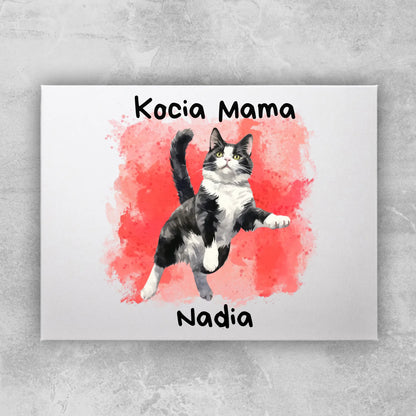 Obraz personalizowany - Kocia Mama #2143