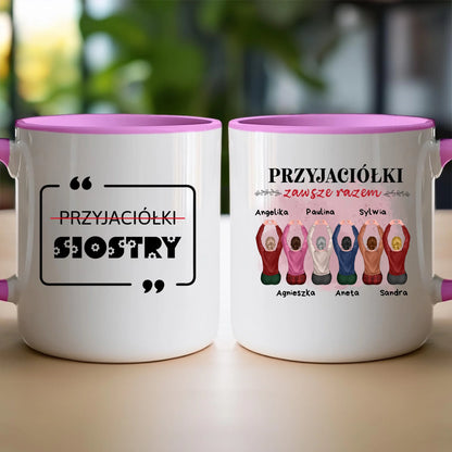 Kubek personalizowany dla przyjaciółek 2-6 osób #121