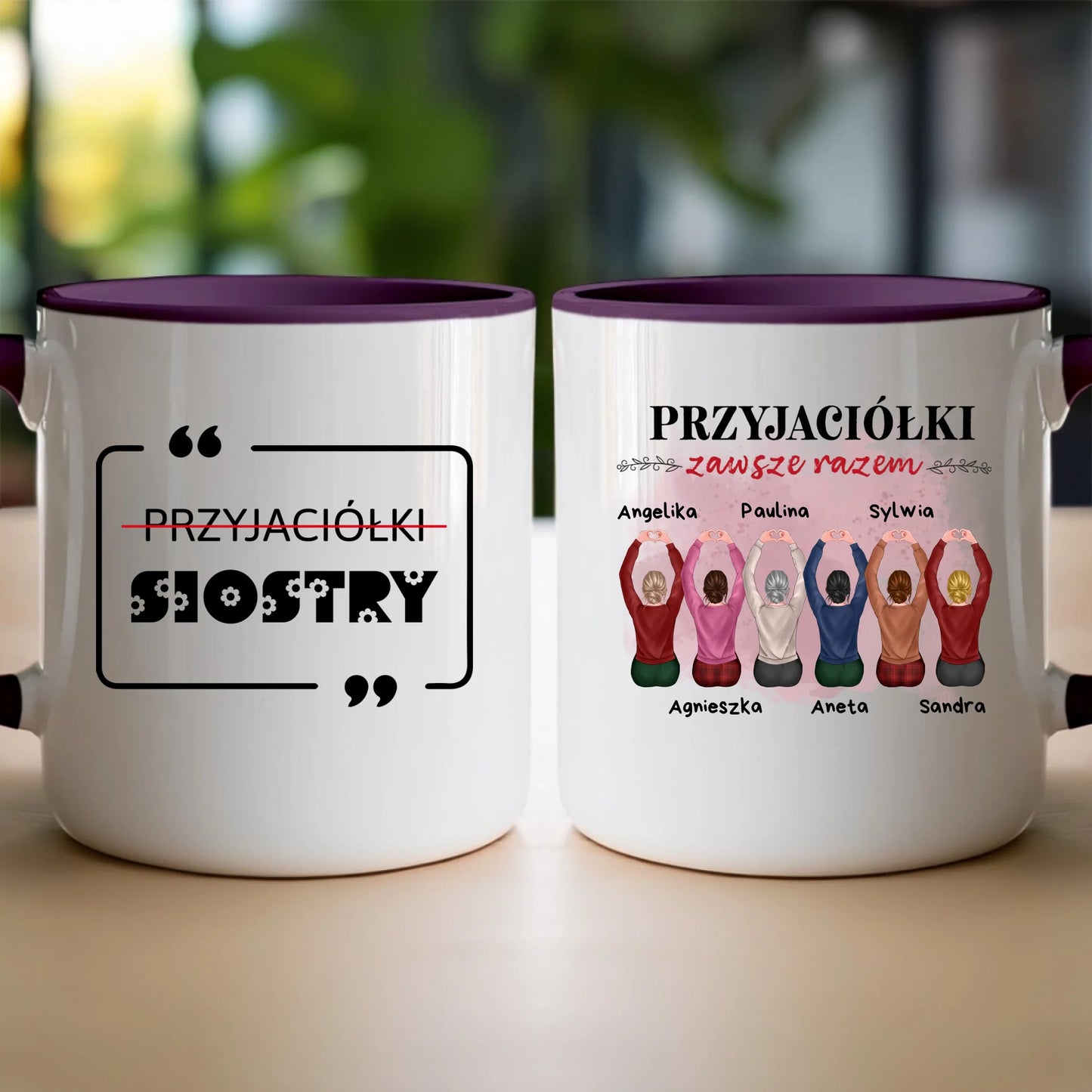 Kubek personalizowany dla przyjaciółek 2-6 osób #121