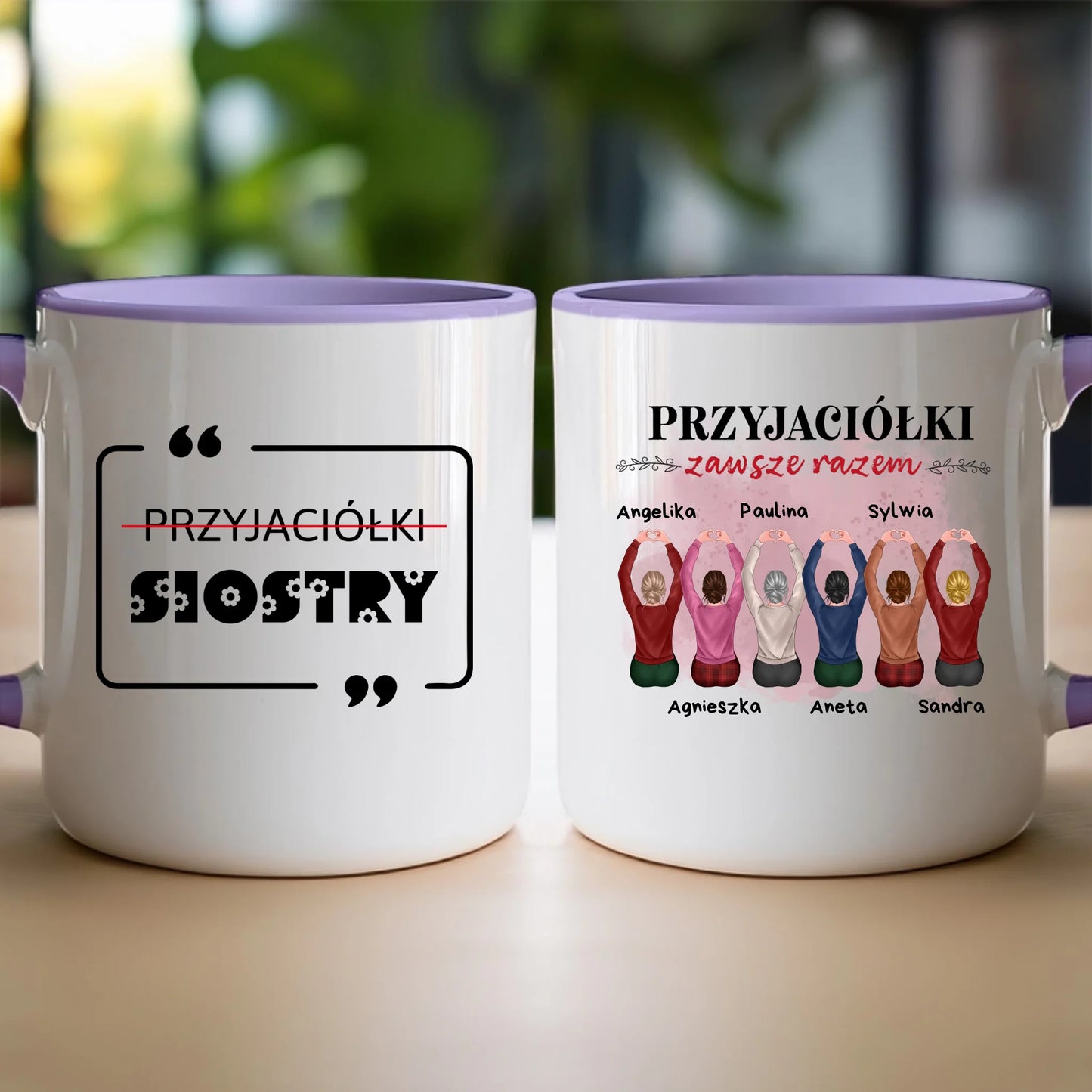 Kubek personalizowany dla przyjaciółek 2-6 osób #121