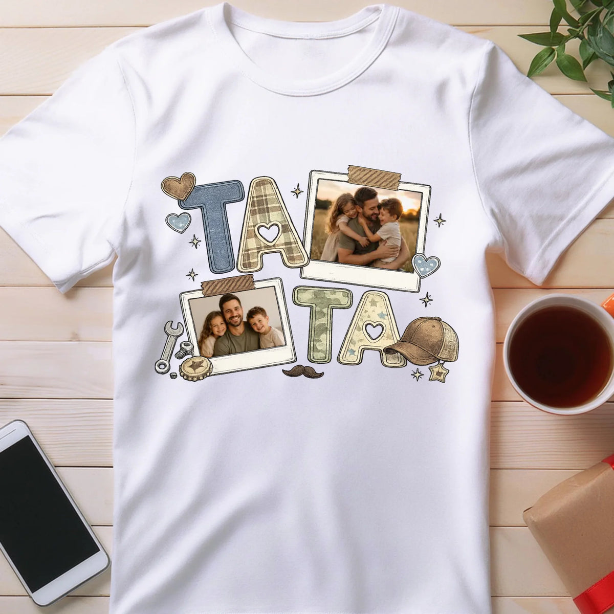 Koszulka personalizowana z własnym zdjęciem dla taty #369
