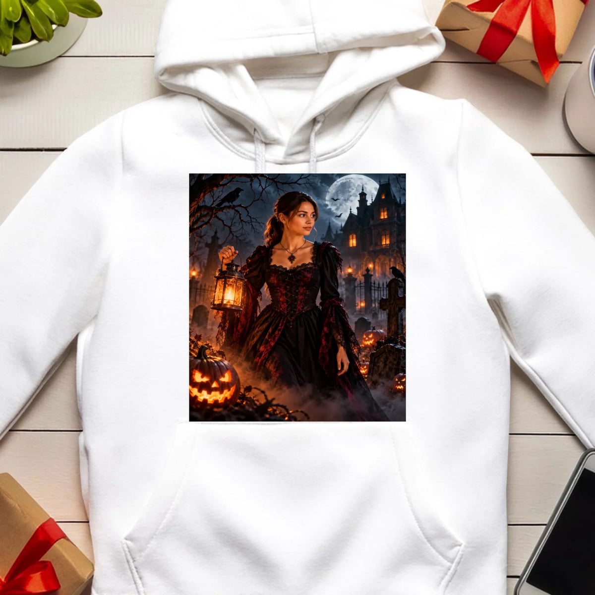 Bluza Halloween - zdjęcie przerabiane przez AI