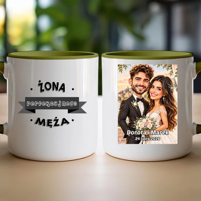 Personalizowany Kubek - ślubna karykatura [generowana przez AI]
