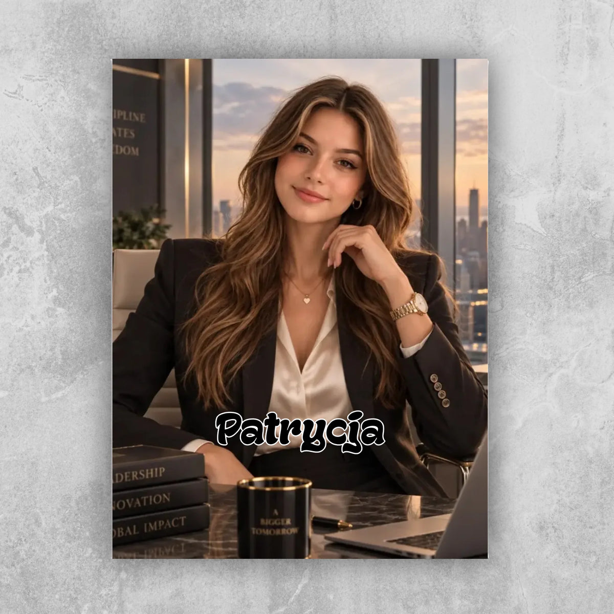 Obraz - portret bizneswomen / biznesman [generowany przez AI]