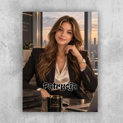 Obraz - portret bizneswomen / biznesman [generowany przez AI]