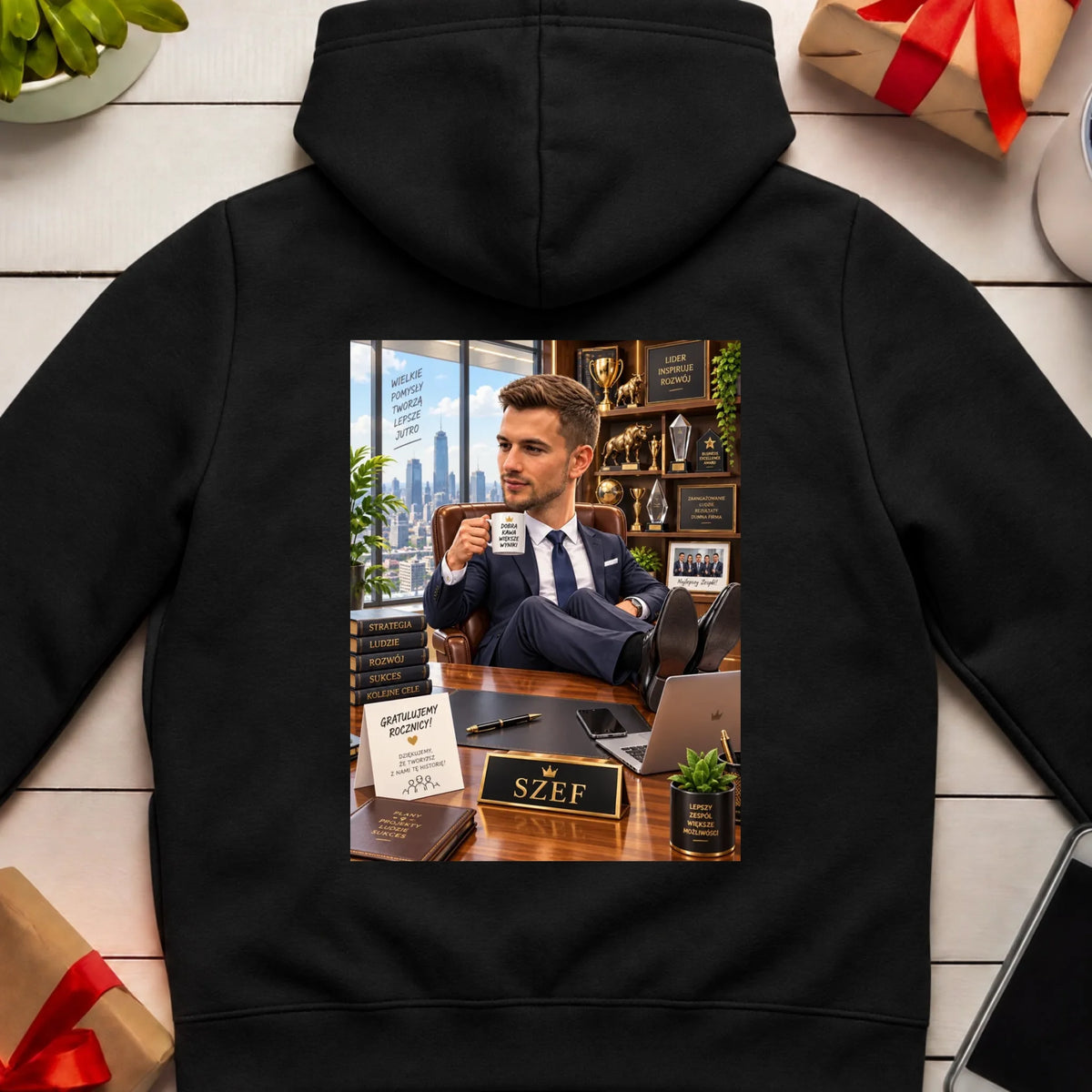 Bluza czarna tył