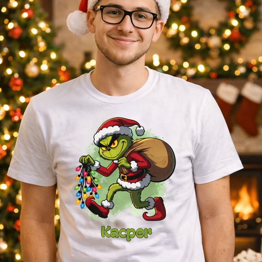 Koszulka personalizowana świąteczna - Grinch #17