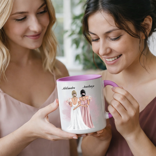 Kubek personalizowany dla przyjaciółek - ślub #141