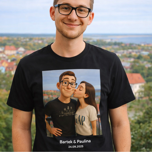 Koszulka z własnym zdjęciem - jak z Bajki [AI]