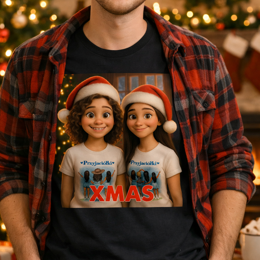 Koszulka z własnym zdjęciem - świąteczny klimat #2 [generowane przez AI]