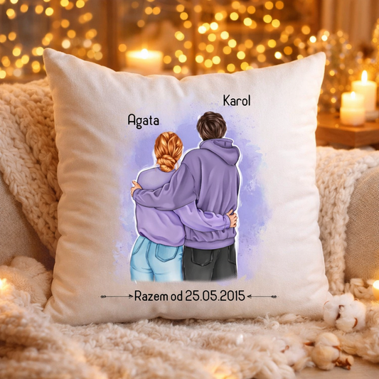 Poduszka personalizowana dla par #67