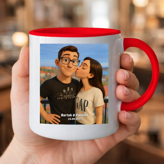 Kubek z własnym zdjęciem - jak z bajki! [AI]